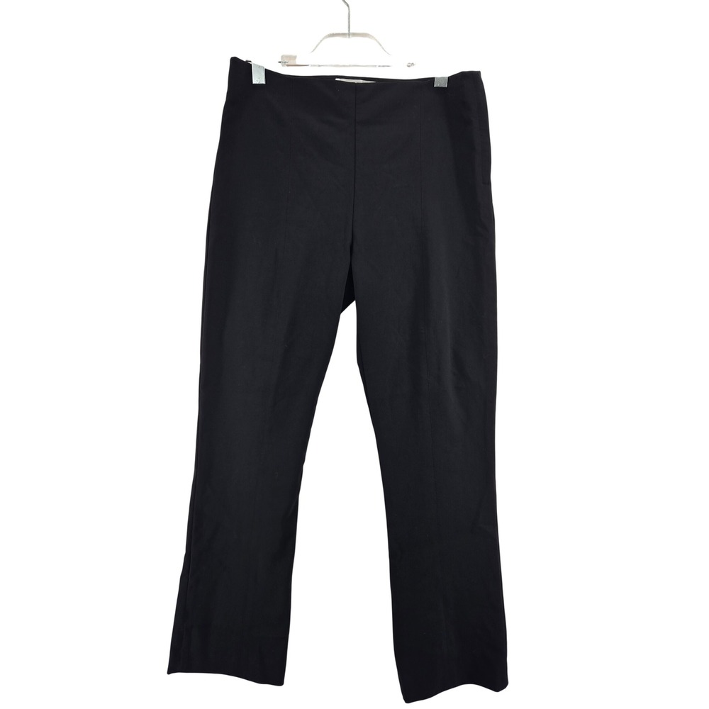 MM.LaFleur‎ Foster Pant Black Italian Cotton Blend Side Zip Trousers Womens 14